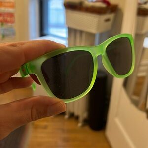 Green goodr sunglasses for running